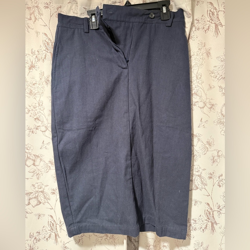Elegant Navy Pencil Skirt